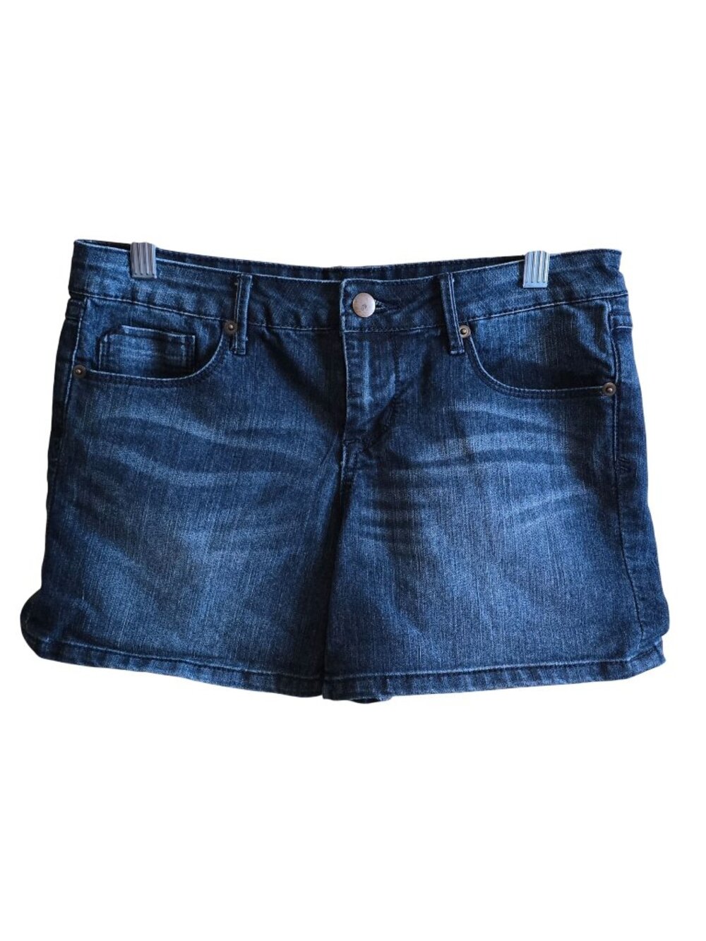 Forever 21 Womens Blue Denim Shorts Size 26 Stretch Waist Casual
